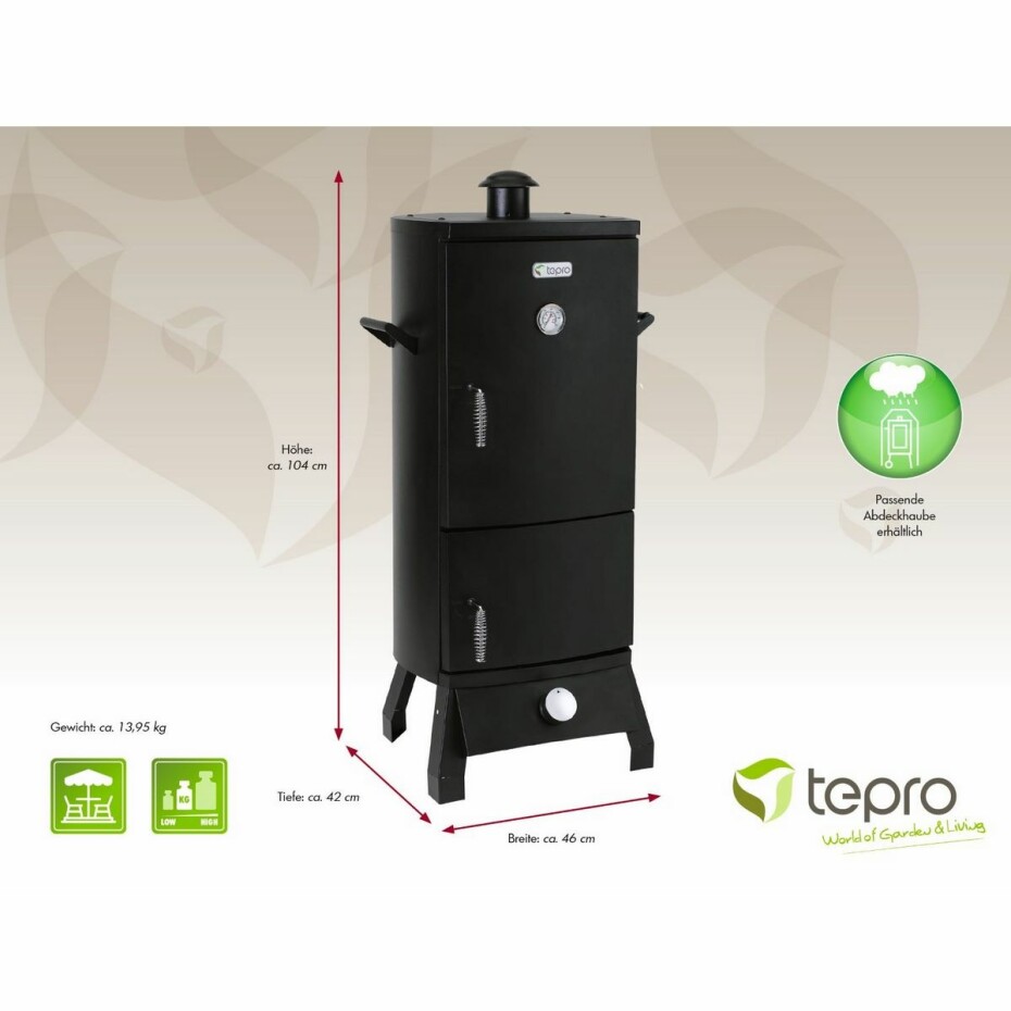Tepro 3182 Plynová udírna Lockport, 46 x 42 x 104 cm - main (7)