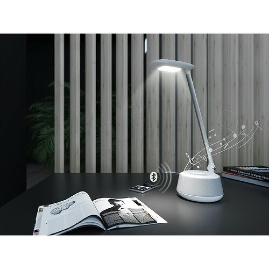 Panlux Stolní LED lampa Moana Music s bluetooth reproduktorem bílá, 6 W - main (1)