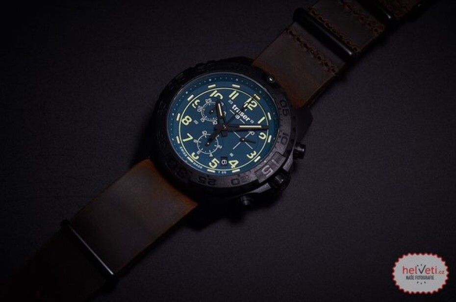 Traser P96 Outdoor Pioneer Evolution Chrono Petrol kůže - main (11)