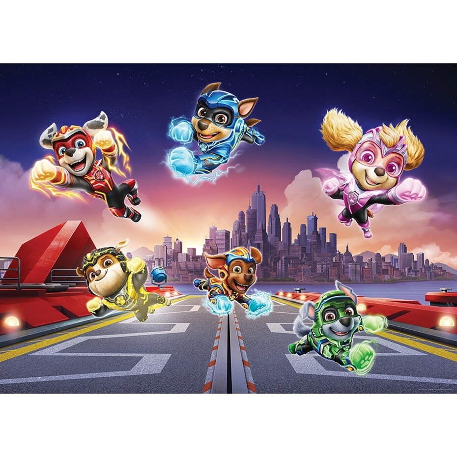 Dětská fototapeta Paw Patrol Mighty Pups 252 x 182 cm, 4 díly - main (0)