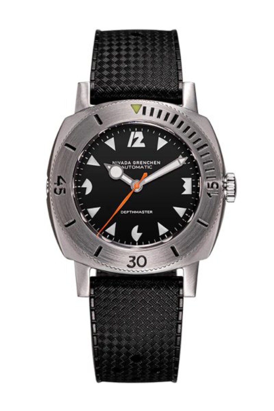 Nivada Grenchen Depthmaster Pacman White 14102A - Rubber Tropic - main (13)