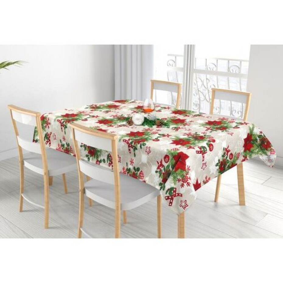 Bellatex Ubrus Vánoční hvězda červená, 70 x 70 cm - main (1)