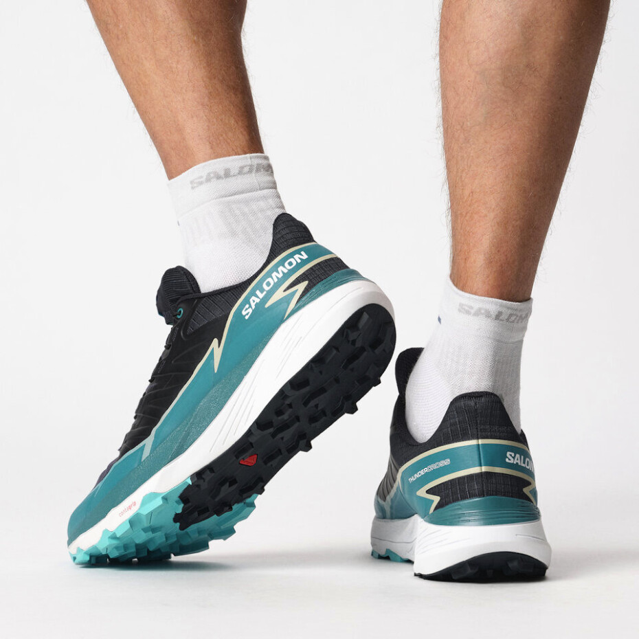 Pánská běžecká obuv Salomon  THUNDERCROSS Carbon/TahitianTide/Peacock Blue  UK 8,5 - main (6)