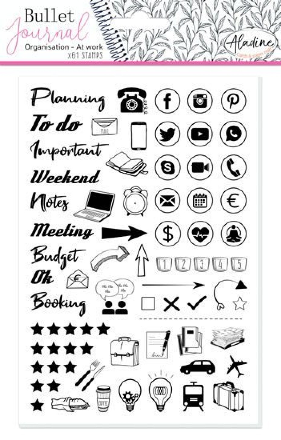 Razítka Stampo Bullet Journal - Můj pracovní den - main (0)