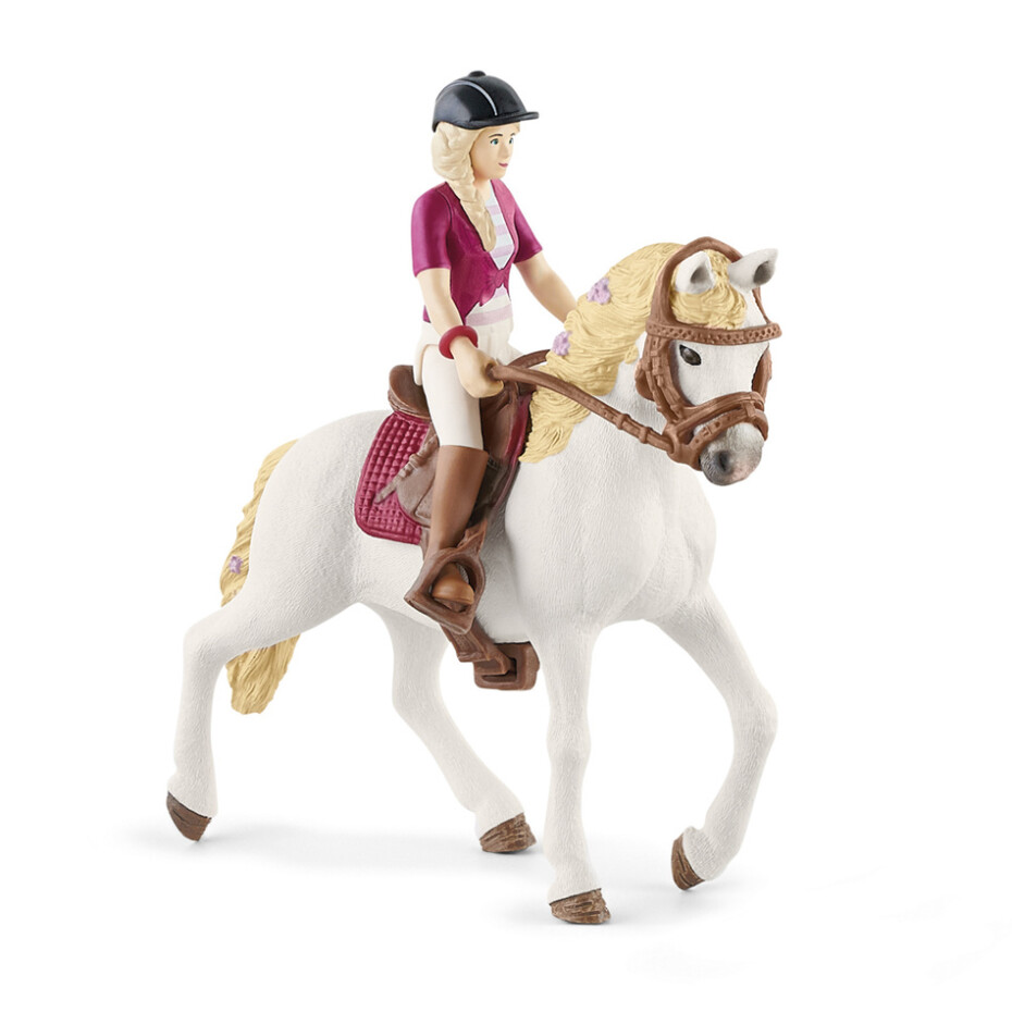 Schleich 42540 Blondýna Sofia s pohyblivými klouby na koni, 15 cm  - main (0)
