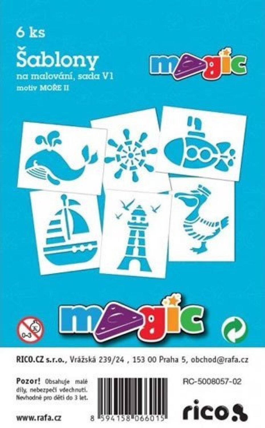 MAGIC papír šablony na malování MOŘE II - main (0)