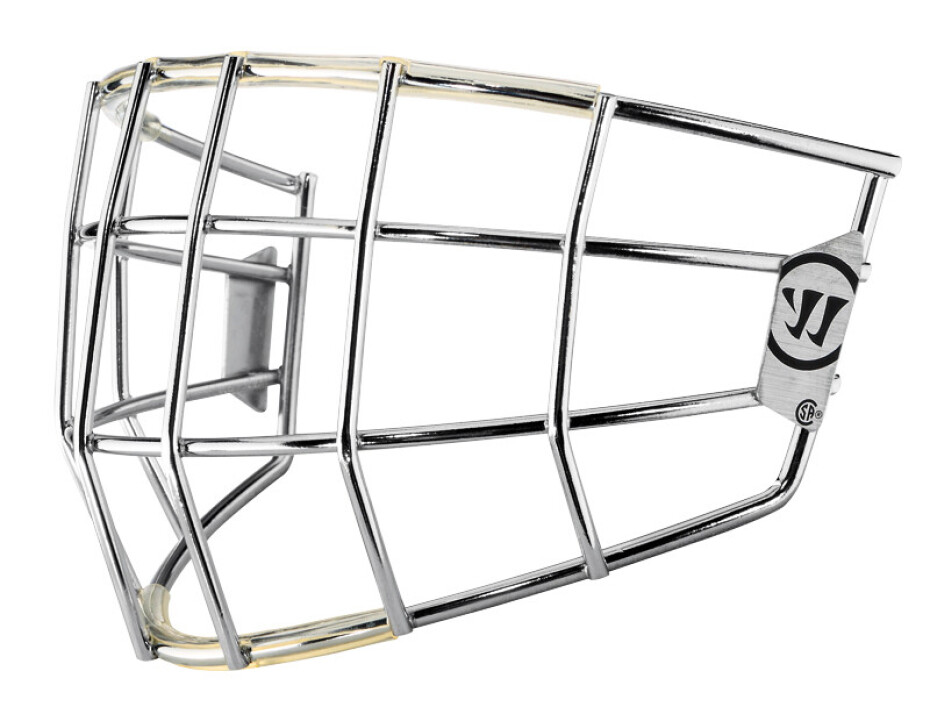 Brankářská hokejová mřížka Warrior Ritual Square Cage Chrome Žák (youth) - main (0)