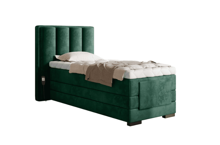 Artelta Manželská postel VEROS Boxspring | elektrická polohovatelná 90 x 200 cm Barva: Lukso 40 - main (12)