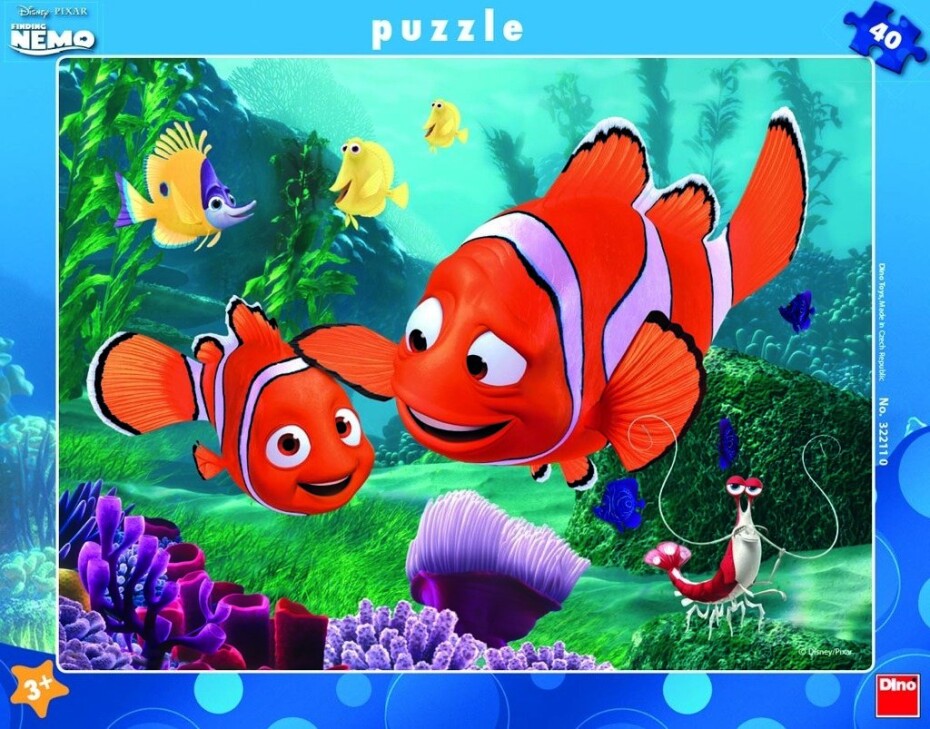 Nemo v bezpečí - rámové puzzle 40 dílků - Dino - main (0)