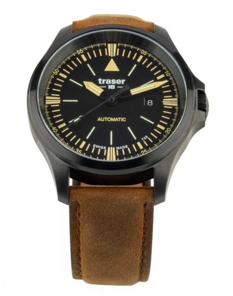 Traser P67 Officer Pro Automatic Black/Yellow Leather - main (0)