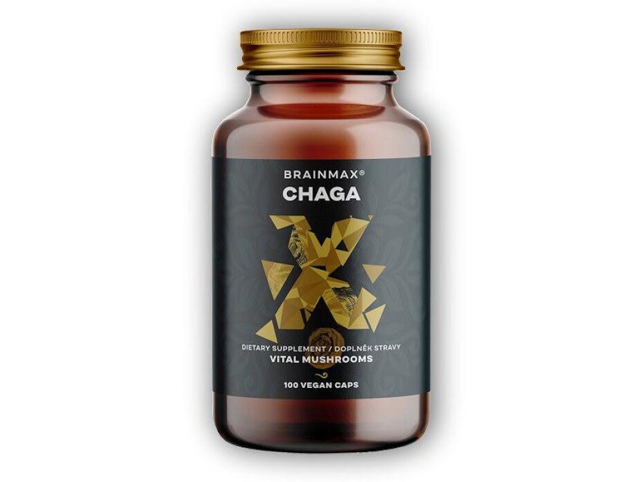BrainMax Chaga extrakt 500mg 100 rostlinných kapslí - main (0)
