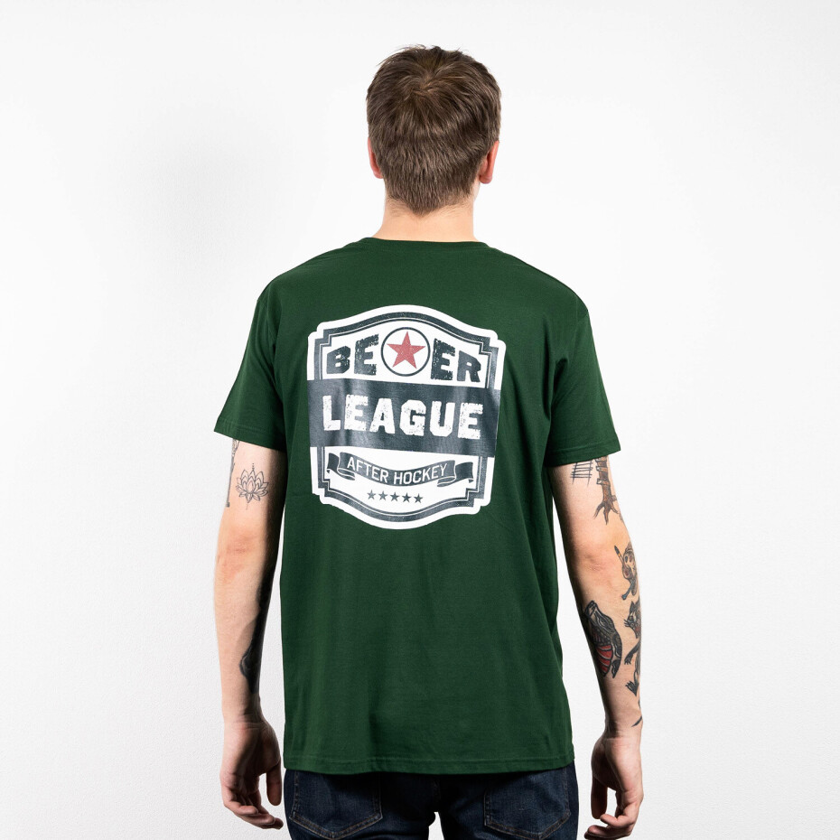 Pánské tričko Roster Hockey  Beer League Green S - main (1)