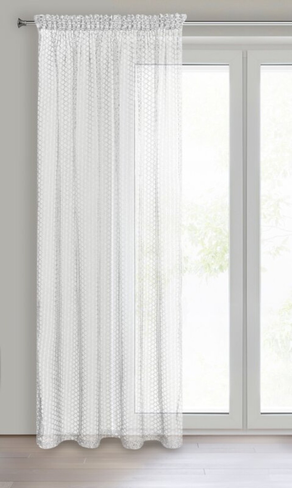 ArtFir Záclona AIDEN P | bílá 140 x 270 cm - main (1)