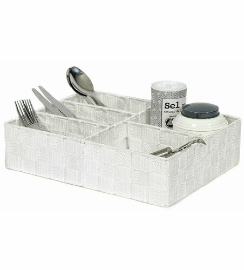 Organizér na prádlo a doplňky Compactor TEX - 5 dílný, 32 x 25 x 8 cm, bílý - main (0)