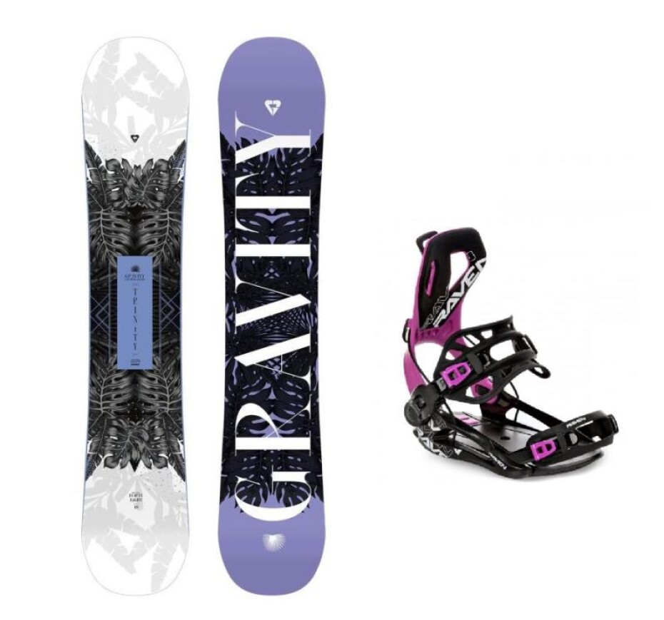 Gravity Trinity 24/25 dámský snowboard + Raven Fastec FT360 black/fuchsia vázání - main (0)