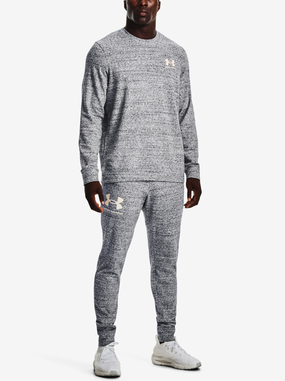 Pánská mikina Under Armour  Rival Terry LC Crew-WHT L - main (1)