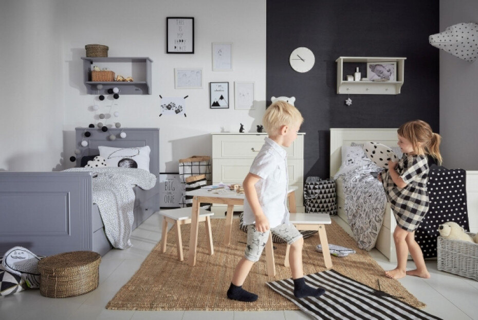 ArtBel Šatní skříň INES 2dveřová | šedá vysoká - main (6)