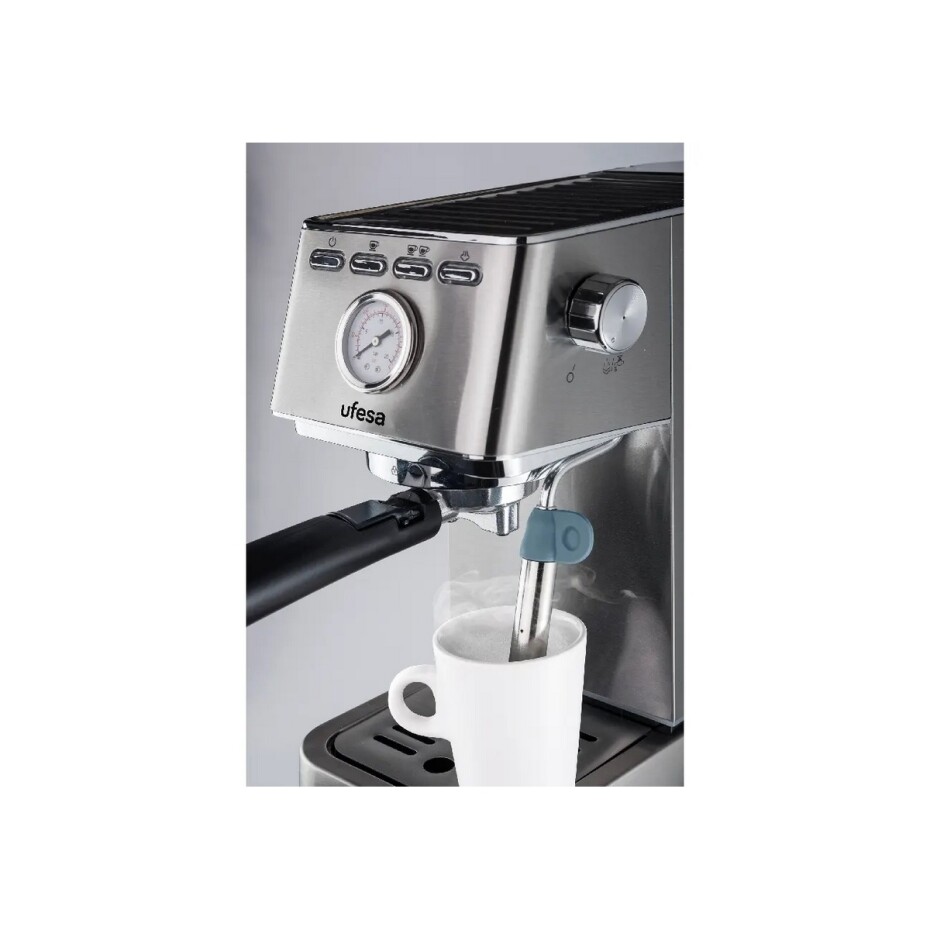 Ufesa CE8030 MILAZZO espresso pákový kávovar, stříbrná - main (4)