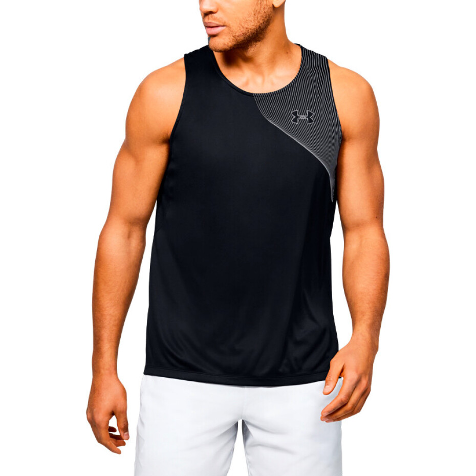 Pánské tílko Under Armour  Qualifier ISO CHILL Singlet Black M - main (3)