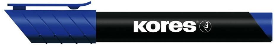 Kores K-MARKER Permanentní popisovač, kulatý hrot 3 mm, modrý - main (0)