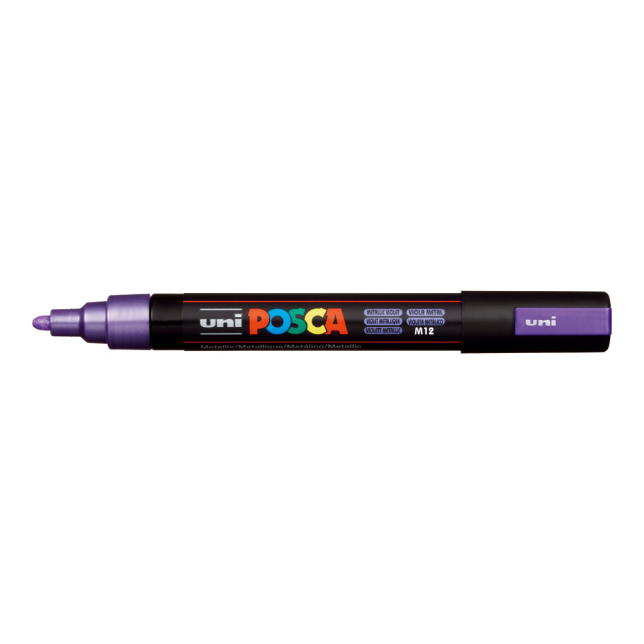 Posca popisovač PC-5M, 1,8 - 2,5 mm, metalická fialová (M12) - main (0)