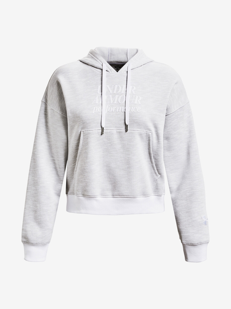 Dámská mikina Under Armour  Essential Script Hoodie-WHT M - main (4)