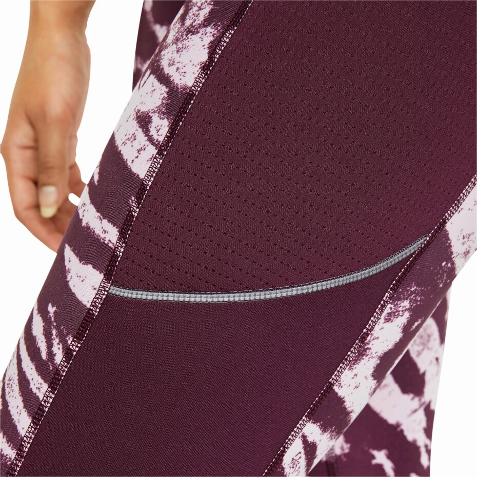 Dámské legíny Puma  Run 5K Graphic High Waist 7/8 Tight Grape Wine S - main (9)