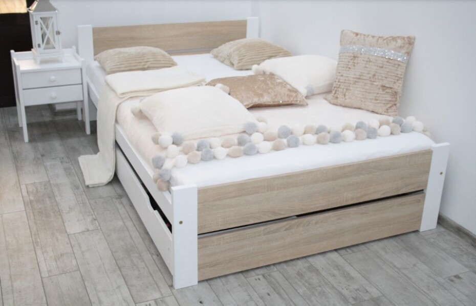 Elvisia Postel LEA s roštem | 90 x 200 cm Barva: Šedá - main (5)