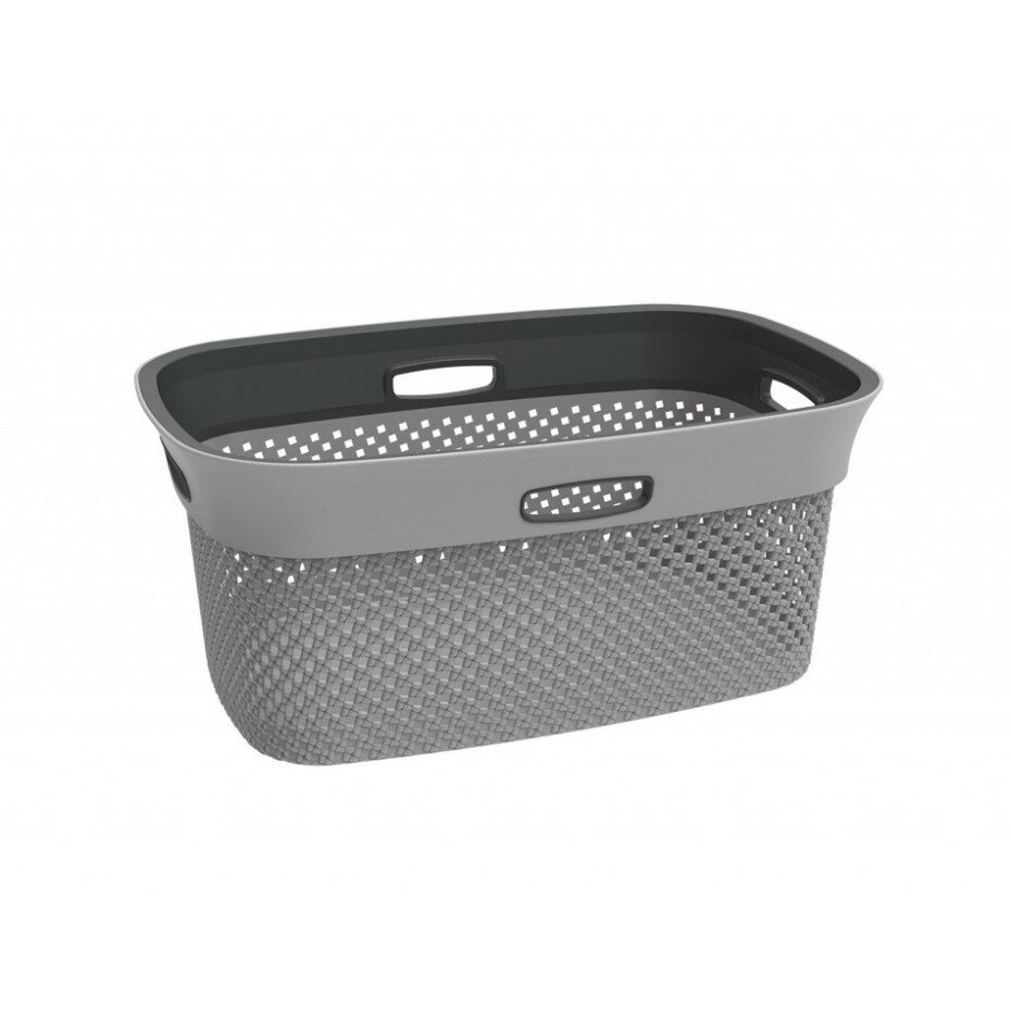 Aldotrade Koš na čisté prádlo Woolly 45 l, šedá - main (0)