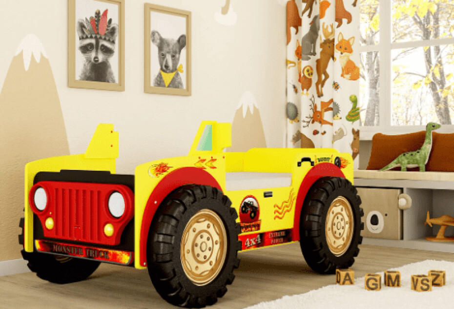 Artplast Dětská postel MONSTER TRUCK | 90 x 190 cm - main (0)