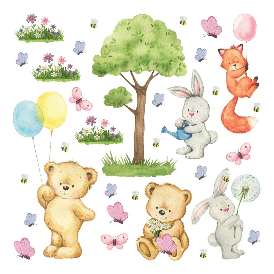 Samolepicí dekorace Bear, 30 x 30 cm - main (0)