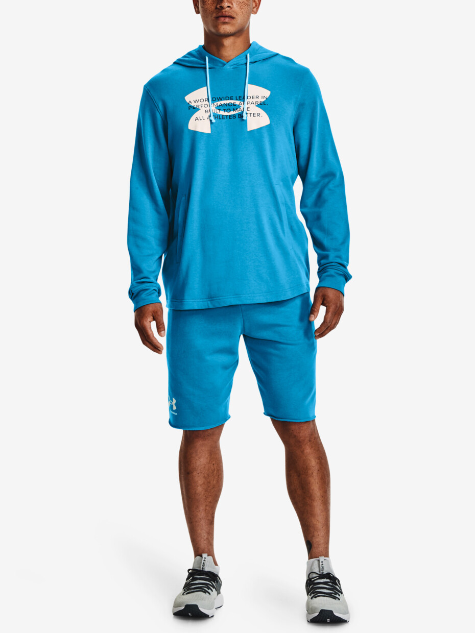 Pánská mikina Under Armour  Rival Terry Logo Hoodie-BLU L - main (1)