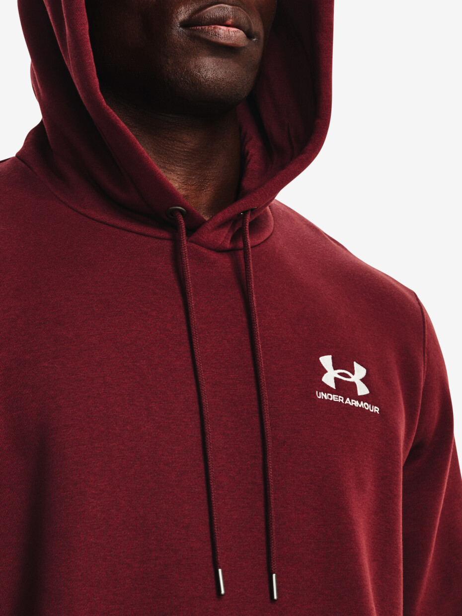Pánská mikina Under Armour  Essential Fleece Hoodie-RED L - main (2)