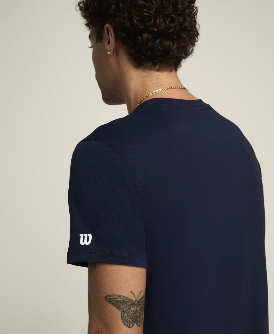 Pánské tričko Wilson  M  Team Graphic Tee Classic Navy XL - main (4)