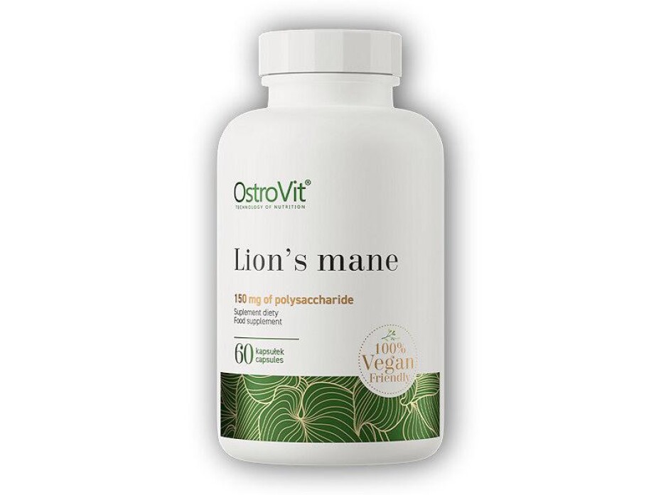 Ostrovit Lions mane VEGE 60 kapslí hericium - main (0)