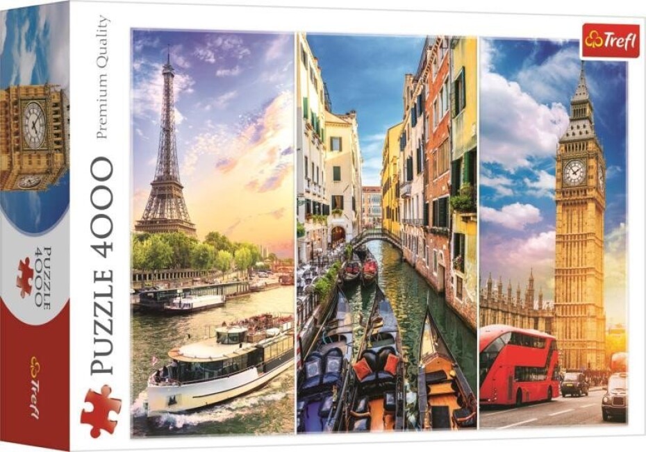 Trefl Puzzle Výlet po Evropě / 4000 dílků - main (0)
