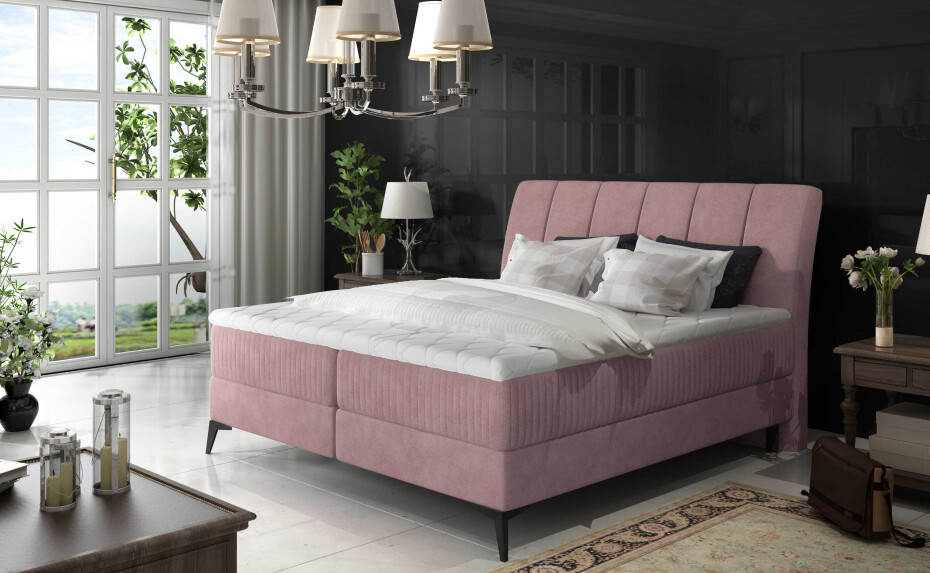 Artelta Manželská postel ADERITO Boxspring | 160 x 200 cm Barva: Paros 5 / Paros 5 - main (2)