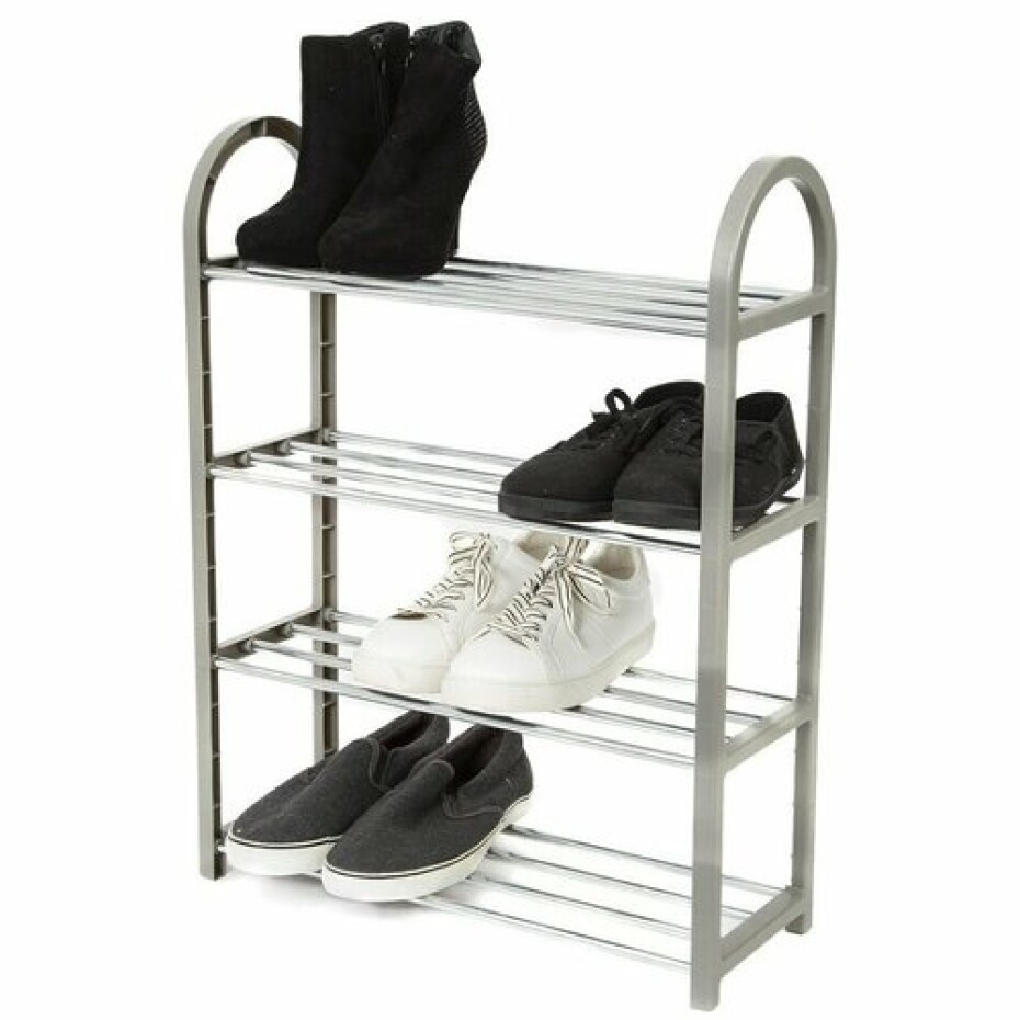 Compactor Čtyřpatrový botník na 12 párů bot Poly, 49,5 x 18,4 x 65 cm - main (2)