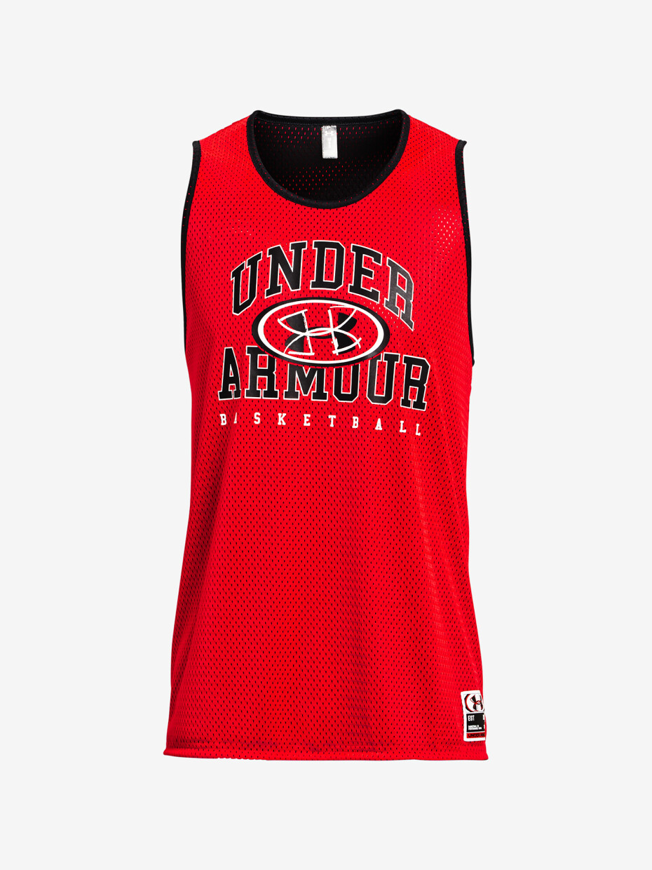 Pánské tílko Under Armour  Baseline Reversible Jsy-RED S - main (4)
