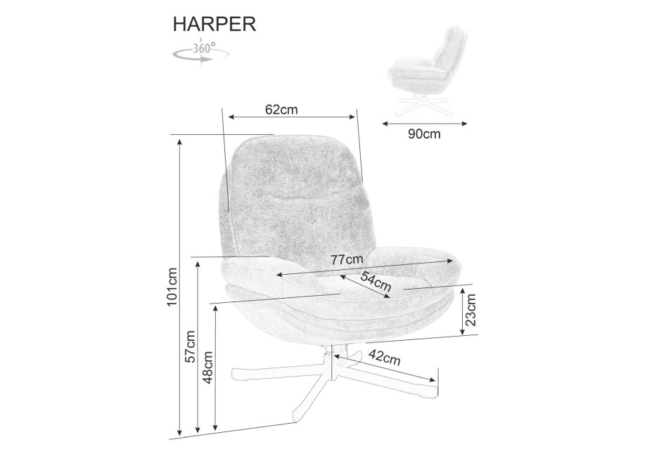 Signal Křeslo HARPER | olivová - main (4)
