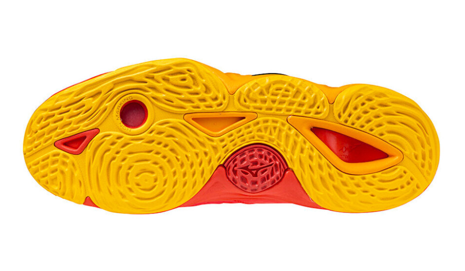 Pánská sálová obuv Mizuno  WAVE MOMENTUM 3 Radiant Red/White/Carrot Curl   EUR 51 - main (4)