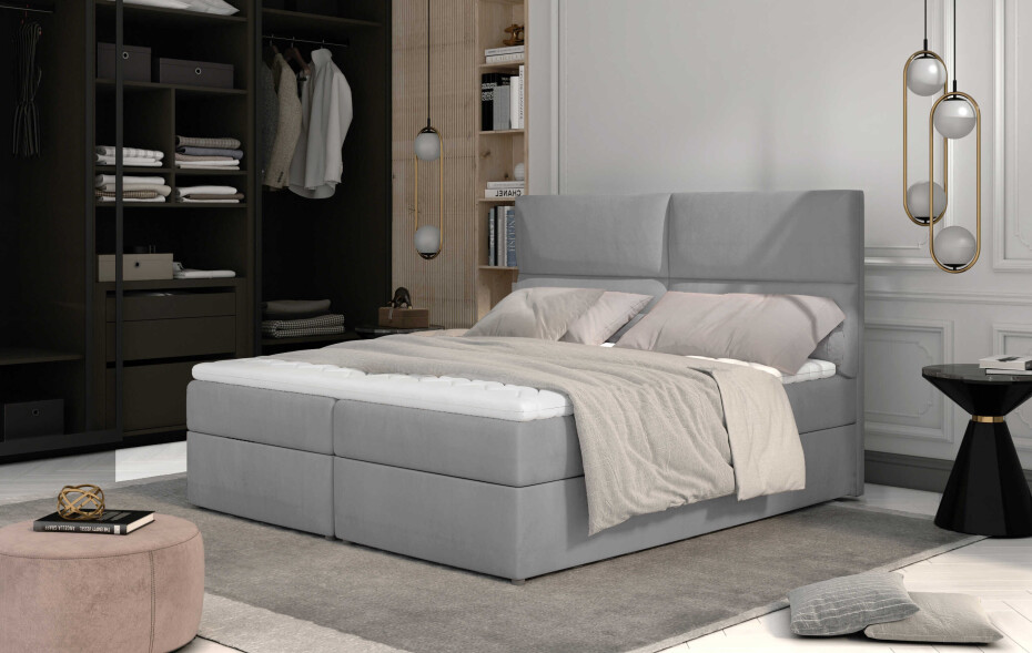 Artelta Manželská postel AMBER Boxspring | 140 x 200 cm Barevné provedení AMBER: Soft 33 - main (5)