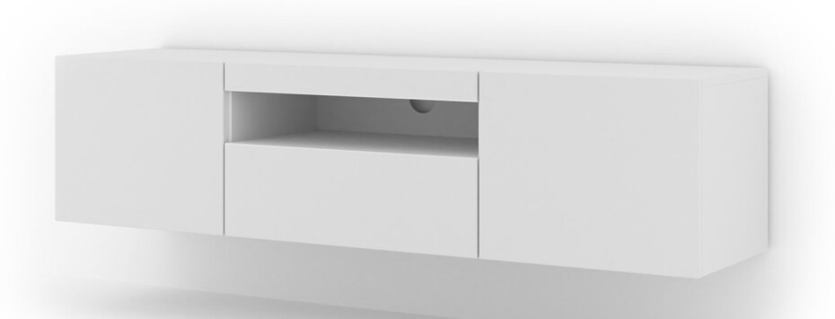 ARTBm TV stolek AURA 150 | bílý mat - main (5)
