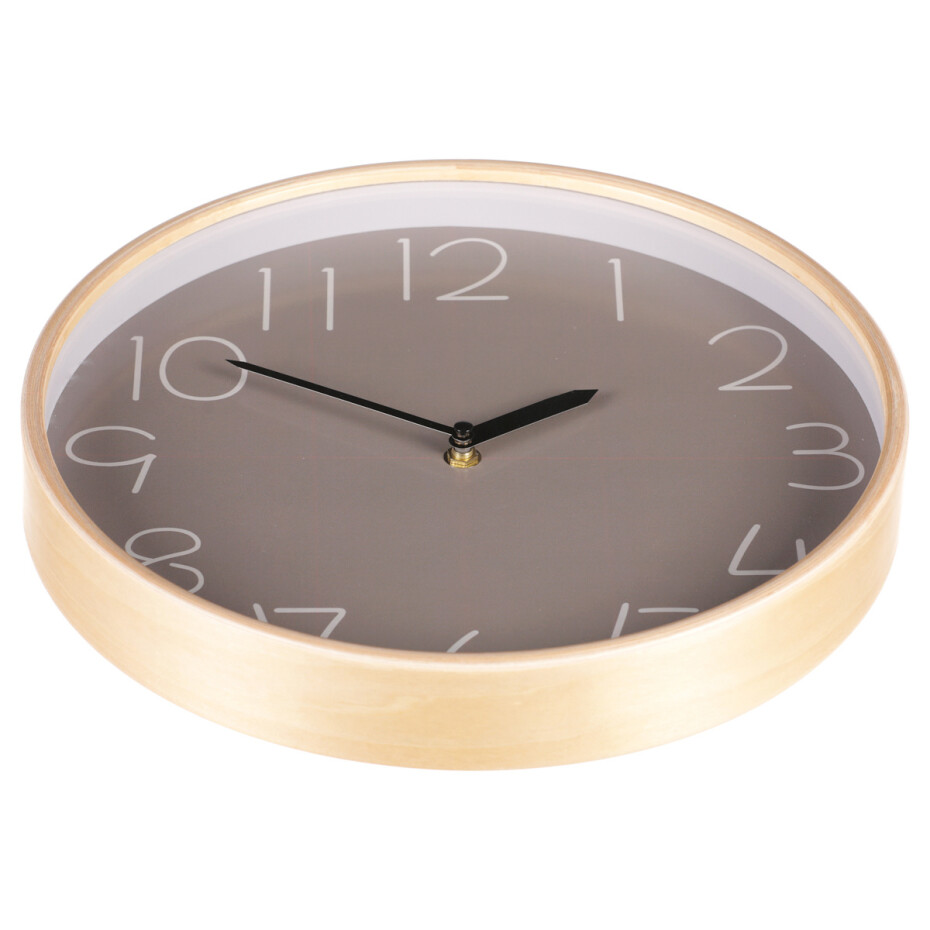 Nástěnné hodiny Simplex šedá, pr. 32 cm, MDF - main (1)