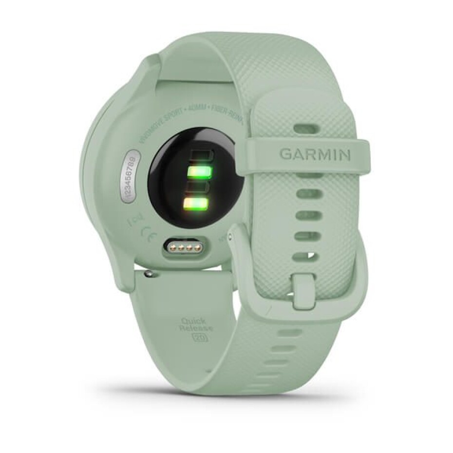 Garmin vívomove Sport Silver/Cool Mint Silicone Band - 010-02566-03 - main (5)