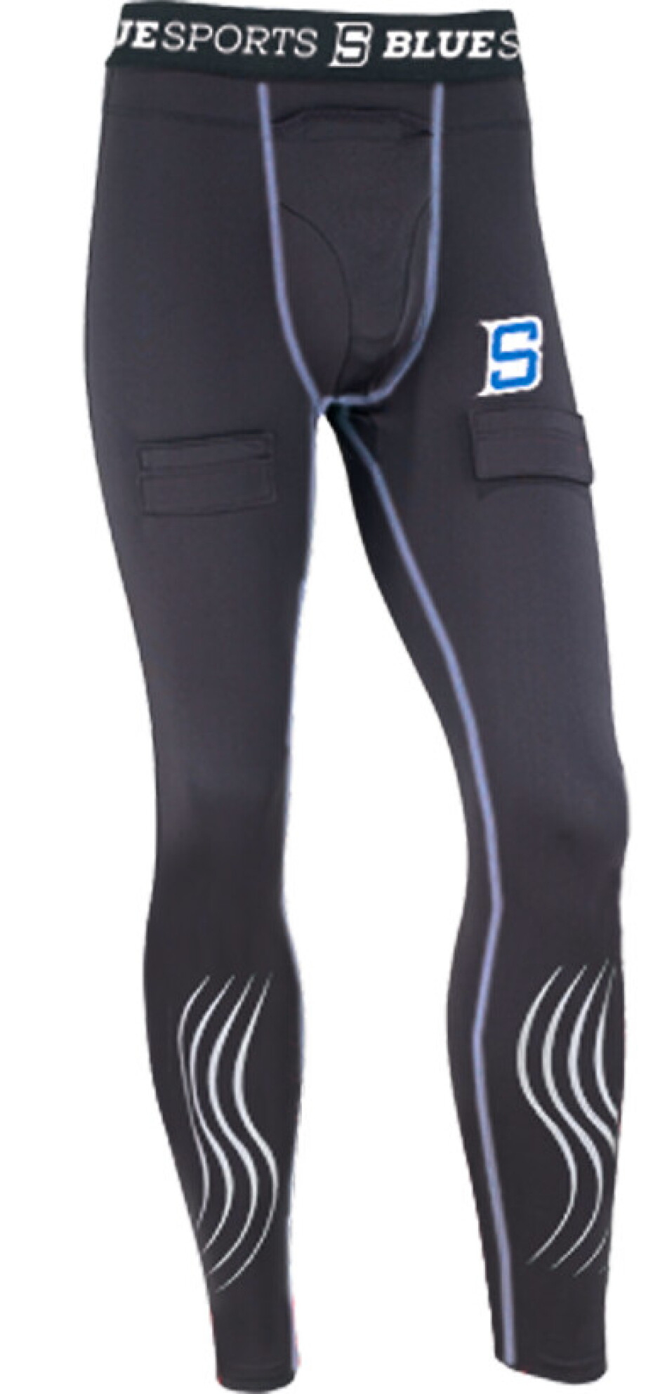 Kompresní kalhoty se suspenzorem Blue Sports  Fitted Pant Senior S - main (0)