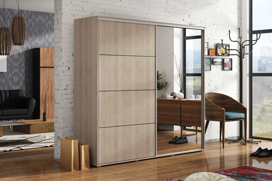 ArtSka Šatní skříň TRANI A12 | 150 cm Barva: dub sonoma - main (0)