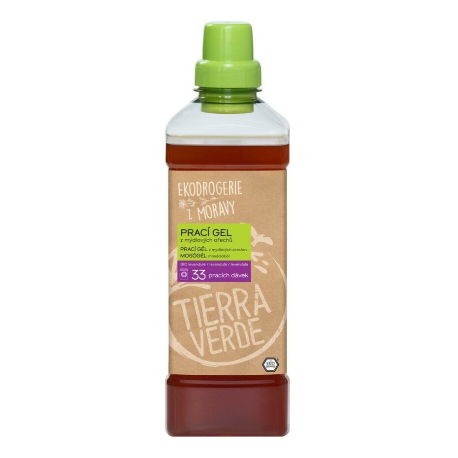 Tierra Verde Prací gel z mýdlových ořechů s BIO levandulovou silicí, 1 l, 1 l - main (0)