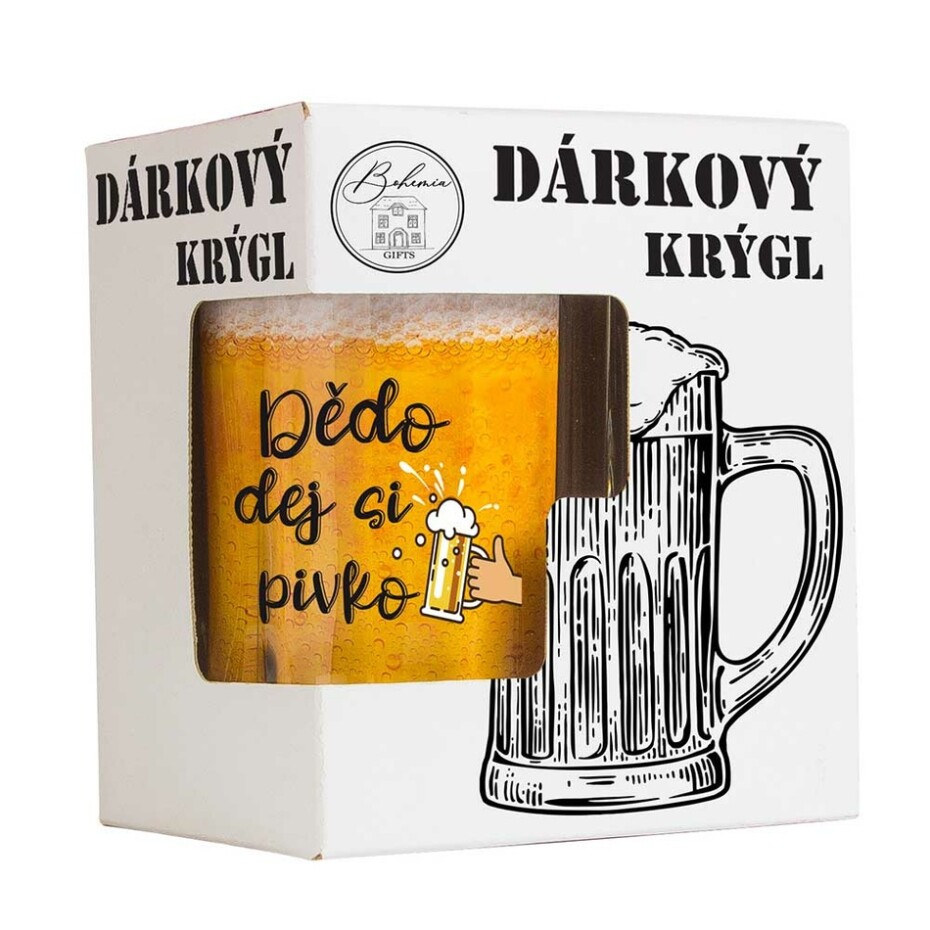 Bohemia Gifts Dárkový půllitr - Pro dědečka, 500 ml - main (1)