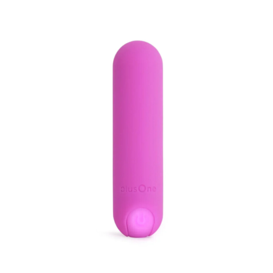 PlusOne Mini vibrátor, tmavě růžová - main (0)